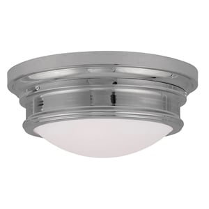 Livex Astor 3-Light 15.5&quot Polished Chrome Flush Mount Ceiling Light