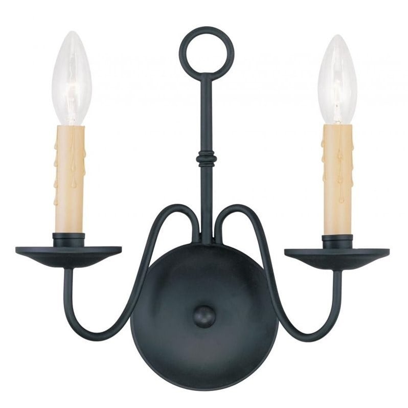 Livex Lighting Heritage Wall Sconce in Black