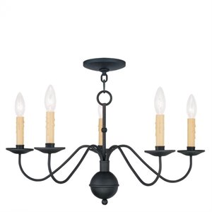 Livex Lighting Heritage Chandelier in Black