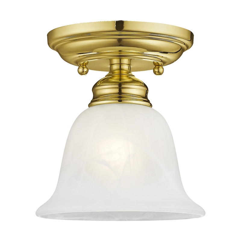 Livex Lighting Essex Ceiling Mount in Polished Brass