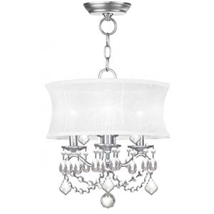 Livex Lighting Newcastle Convertible Ceiling Mount in Brushed Nickel