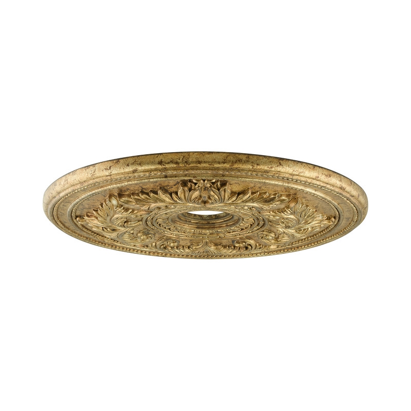Livex Lighting Ceiling Medallion in Hand Painted Vintage Gold Leaf