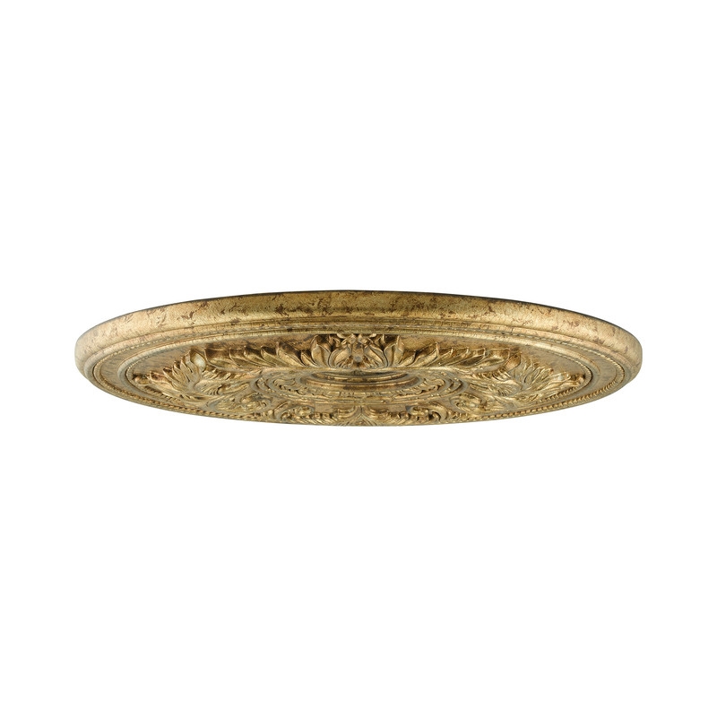 Livex Lighting Ceiling Medallion in Hand Painted Vintage Gold Leaf