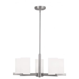Livex Lighting Astoria Chandelier in Brushed Nickel