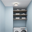 Livex Lighting Stratus 2 Light Brushed Nickel Ceiling Mount or Wall Mount