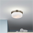 Livex Lighting Stratus 2 Light Brushed Nickel Ceiling Mount or Wall Mount