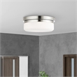 Livex Lighting Stratus 2 Light Polished Chrome Ceiling Mount or Wall Mount