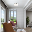 Livex Lighting Stratus 2 Light Polished Chrome Ceiling Mount or Wall Mount