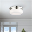 Livex Lighting Stratus 2 Light Polished Chrome Ceiling Mount or Wall Mount