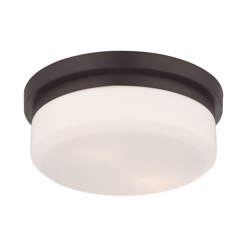 Livex Lighting Stratus 2 Light Bronze Ceiling Mount