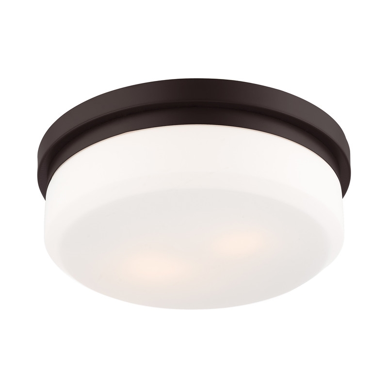Livex Lighting Stratus 2 Light Bronze Ceiling Mount