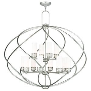 Livex Lighting Westfield Foyer Chandelier in Brushed Nickel