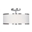 Livex Lighting Park Ridge Ceiling Mount in Brushed Nickel