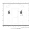 Livex Lighting Exeter 2 Light Outdoor Wall Lantern in Vintage Pewter