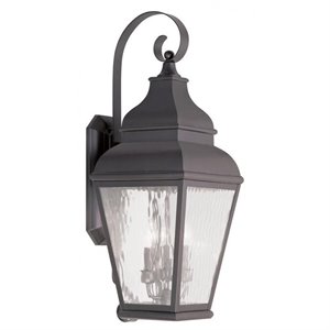 Livex Lighting Exeter Outdoor Wall Lantern in Bronze