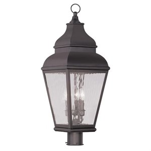 Livex Lighting Exeter Outdoor Post Head in Bronze