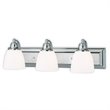 Livex Lighting Springfield 3 Bath Light in Chrome