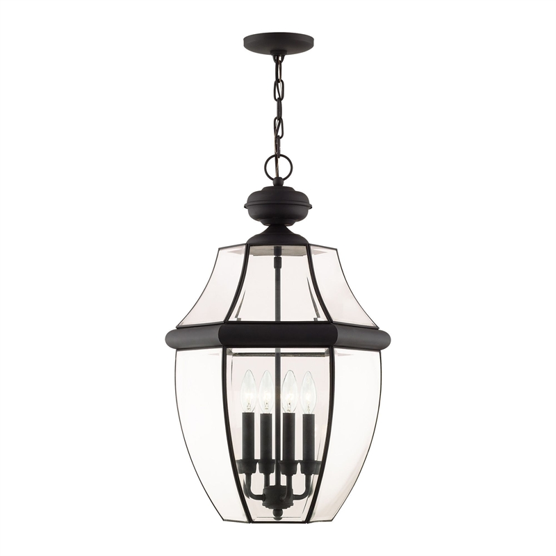 Livex Lighting Monterey Outdoor Chain Hang in Black