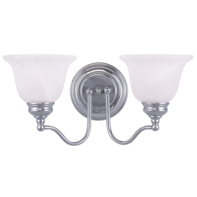 Livex Lighting Essex 2 Bath Light in Chrome
