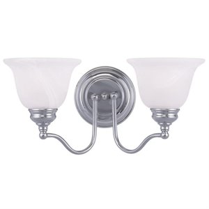 Livex Lighting Essex 2 Bath Light in Chrome