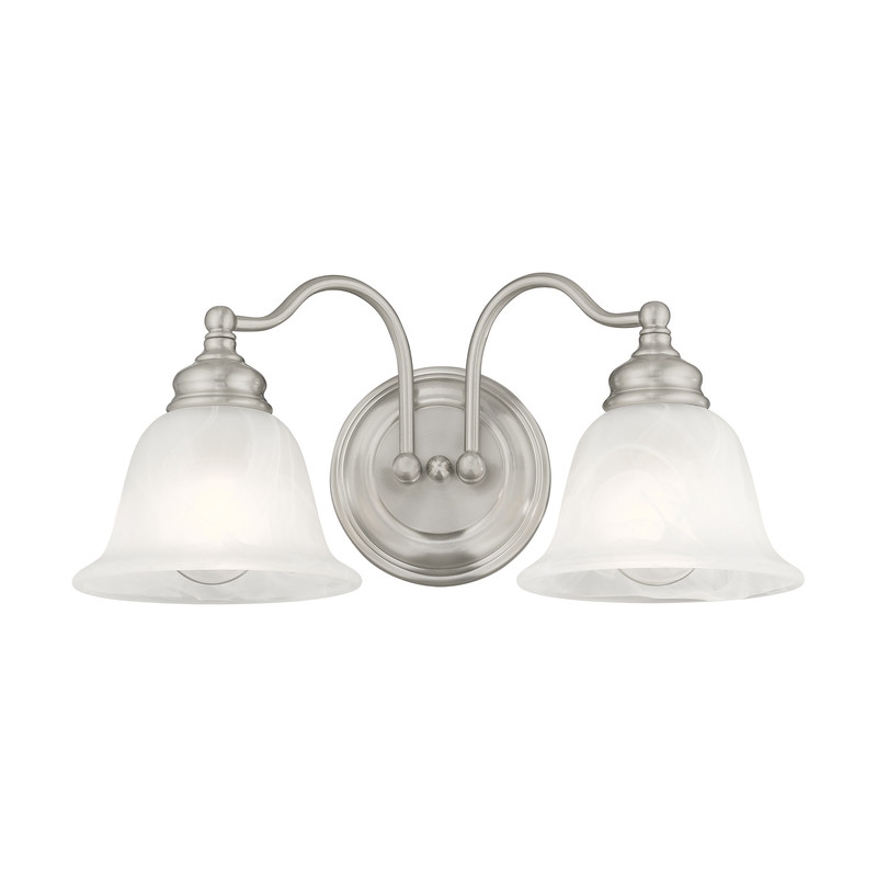 Livex Lighting Essex 2 Bath Light in Brushed Nickel