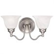 Livex Lighting Essex 2 Bath Light in Brushed Nickel