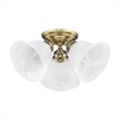 Livex Lighting Essex Ceiling Mount in Antique Brass