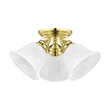 Livex Lighting Essex Ceiling Mount in Polished Brass