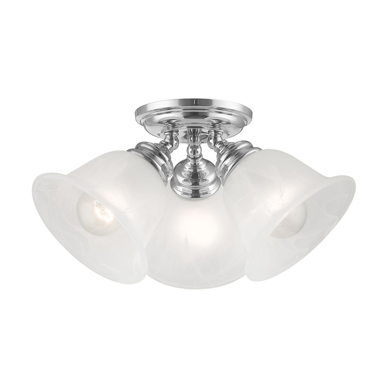 Livex Lighting Essex Ceiling Mount in Chrome