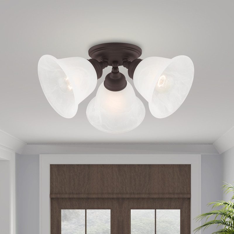 Livex Lighting Essex Ceiling Mount in Bronze