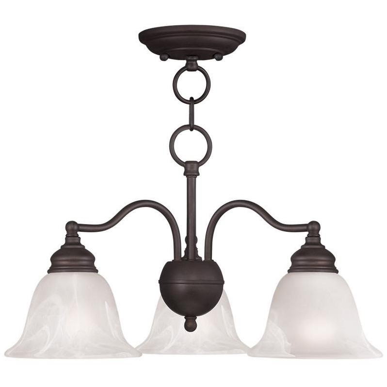 Livex Lighting Essex Convertible Chandelier Ceiling Mount in Bronze