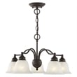 Livex Lighting Essex Convertible Chandelier Ceiling Mount in Bronze