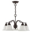 Livex Lighting Essex Convertible Chandelier Ceiling Mount in Bronze