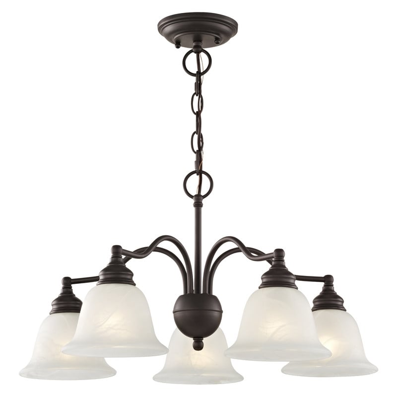 Livex Lighting Essex Convertible Chandelier Ceiling Mount in Bronze