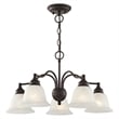 Livex Lighting Essex Convertible Chandelier Ceiling Mount in Bronze