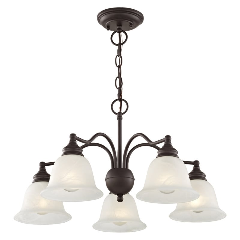 Livex Lighting Essex Convertible Chandelier Ceiling Mount in Bronze