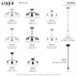 Livex Lighting Essex Convertible Chandelier Ceiling Mount in Bronze