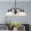 Livex Lighting Essex Convertible Chandelier Ceiling Mount in Bronze