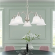 Livex Lighting Essex Convertible Chandelier Ceiling Mount in Brushed Nickel