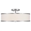 Livex Lighting Park Ridge Ceiling Mount in Brushed Nickel