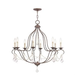 Livex Lighting Chesterfield Chandelier in Hand Applied Venetian Golden Bronze