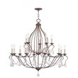 Livex Lighting Chesterfield Chandelier in Hand Applied Venetian Golden Bronze