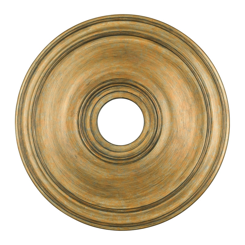 Livex Lighting Ceiling Medallion in  Aged Brass Antique Gold Leaf
