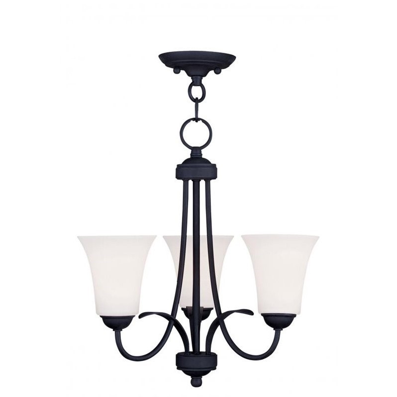 Livex Lighting Ridgedale Convertible Ceiling Mount in Black