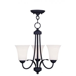Livex Lighting Ridgedale Convertible Ceiling Mount in Black