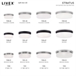 Livex Lighting 3 Light Brushed Nickel Ceiling Mount or Wall Mount