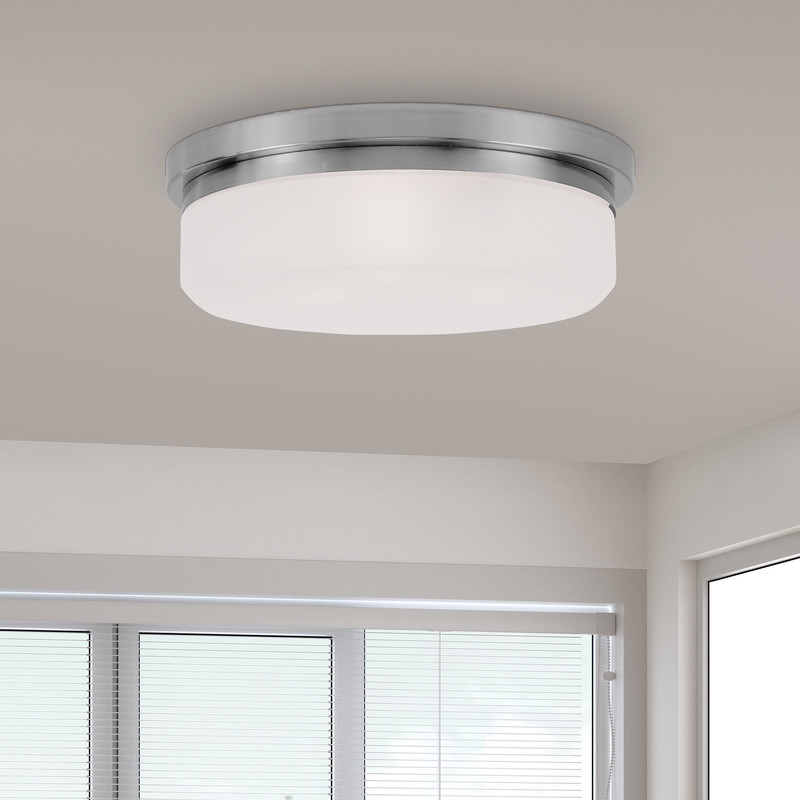 Livex Lighting 3 Light Brushed Nickel Ceiling Mount or Wall Mount