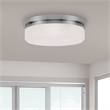 Livex Lighting 3 Light Brushed Nickel Ceiling Mount or Wall Mount