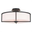 Livex Lighting Wesley Ceiling Mount in Bronze