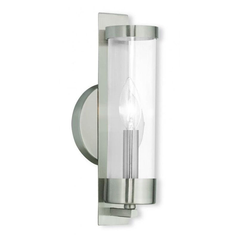 Livex Lighting Castleton 1-Light Wall Sconce in Brushed Nickel